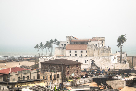 The Elmina Castle in Ghana is one of about forty "slave castles", or large commercial forts, built on the Gold Coast of West Africaのeditorial素材