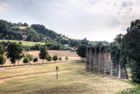 Roman aqueduct in Acqui Terme in Piedmont, Italyの写真素材