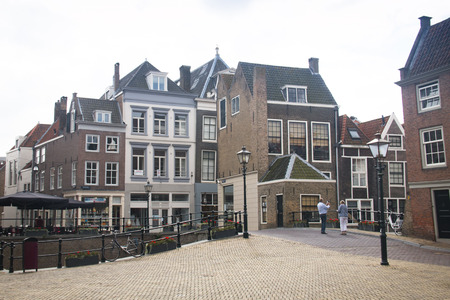 DORDRECHT, NETHERLANDS - OCTOBER 2016: The historical town center of Dordrecht in Holland, Netherlandsのeditorial素材