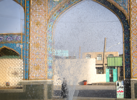 KASHAN, IRAN  NOVEMBER 2017: The shrine of Imamzadeh Hilal Ibn Ali is one of the most famous mosques near Kashan in the centre of Iranのeditorial素材