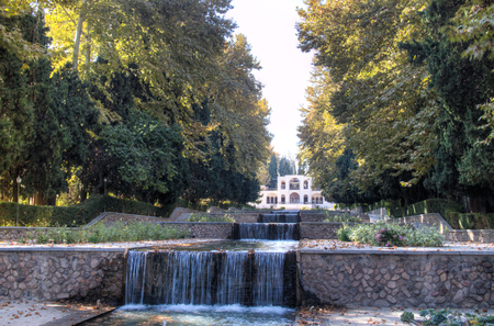 The Shahzadeh garden is a typical example of the splendid persian gardens and can be found in Mahan, close to the desert city Kerman in Iranの写真素材
