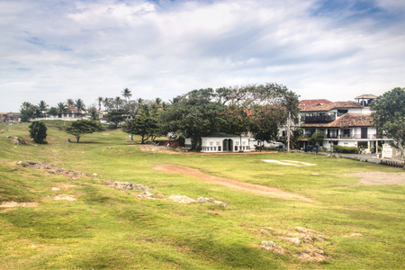The picturesque old town of Galle in Sri Lankaの写真素材