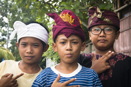 UBUD, BALI - JANUARY 2018: A funeral and cremation ceremony in a little  village near Ubud on Bali island in Indonesiaのeditorial素材