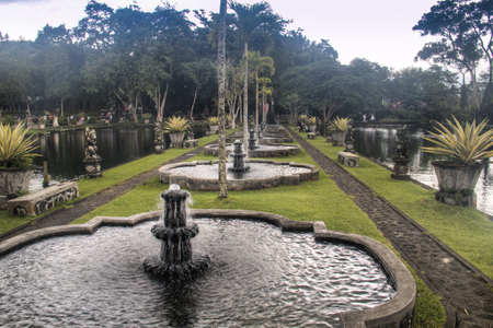 Tirta Gangga is one of the famous water palaces in eastern Bali, the most touristic island of Indonesiaのeditorial素材