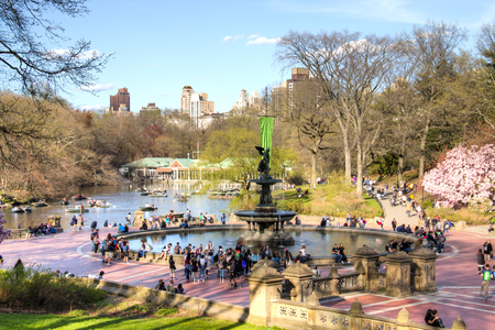 NEW YORK CITY, USA â APRIL 2018: Central Park between downtown Manhattan and Harlem in New York City, USAのeditorial素材