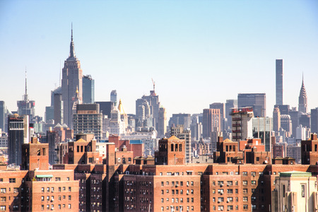 NEW YORK CITY, USA â APRIL 2018: View over downtown Manhattan in New York City, USAのeditorial素材