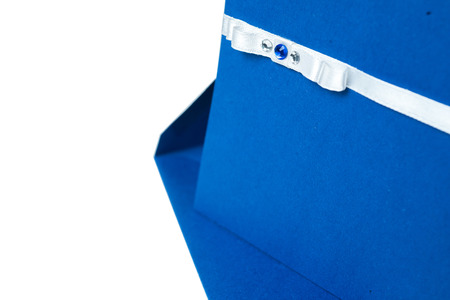 handmade wedding card on a white background. isolated.の写真素材