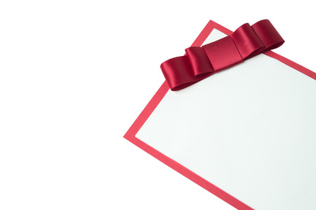 handmade wedding card on a white background. isolated.の写真素材