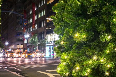 night city in the christmas time. New Yearの写真素材