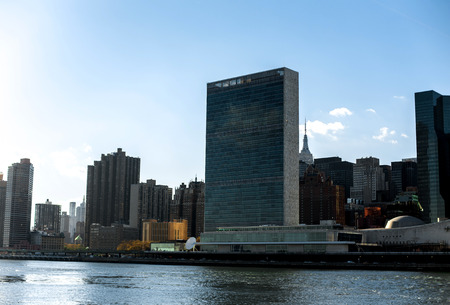 NewYork City panorama with Manhattan Skyline on sunny day.の写真素材