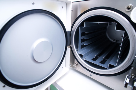 Medical autoclave for sterilising surgical and other instruments.の写真素材