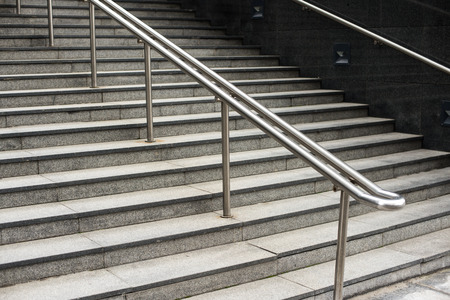 Modern stairs leading to an office building,の写真素材