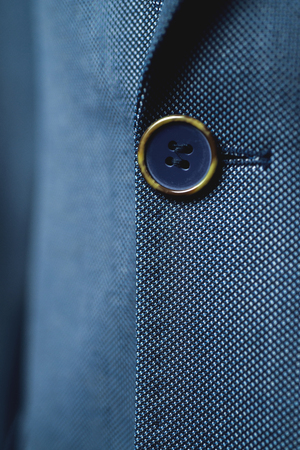 Close up of classic business attire with tie and elegant blazer.の写真素材