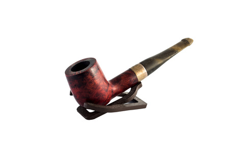 Tobacco pipe isolated on white