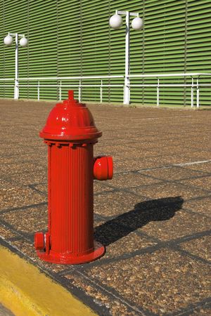Fire Hydrant on Sidewalk
