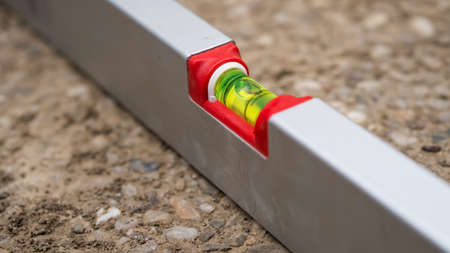 spirit level in close-up