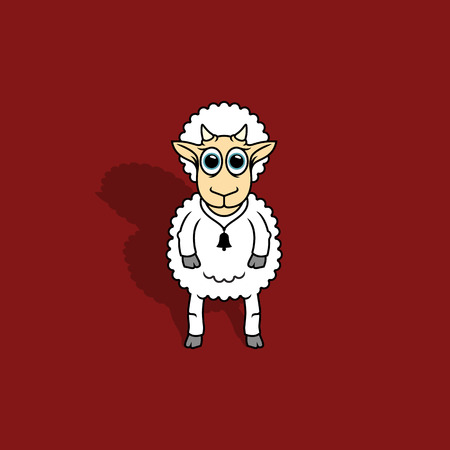 Sheep Vector Illustrationのイラスト素材