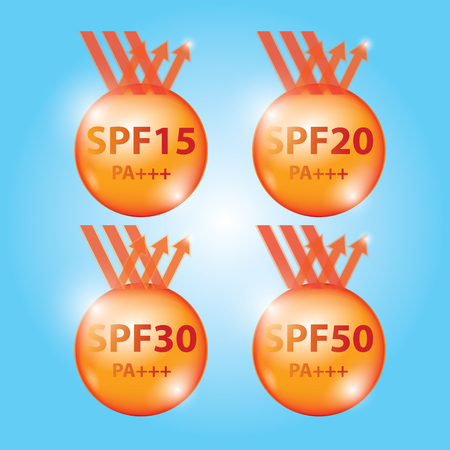 UV protection vectorのイラスト素材