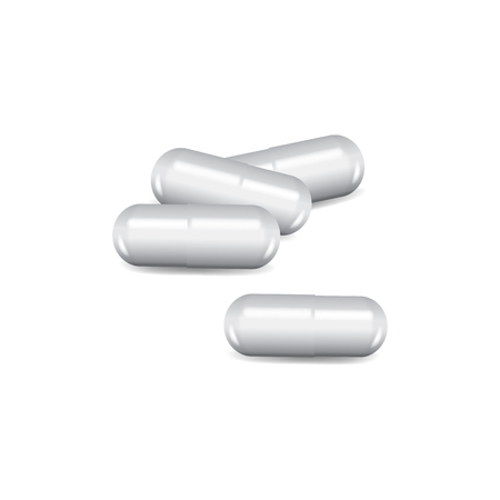 Medicine, drug capsules vector illustrationのイラスト素材
