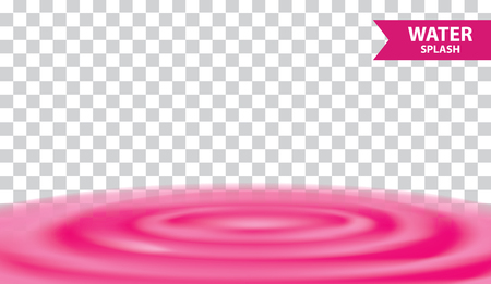 Pink water , juice splash vector illustrationのイラスト素材