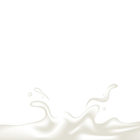 Yogurt splash vector illustrationのイラスト素材