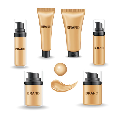 Cosmetic foundation creamのイラスト素材