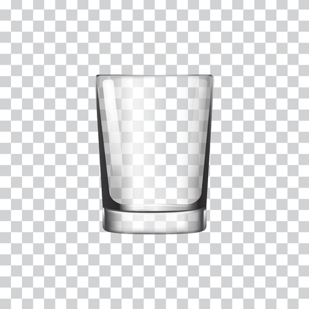 Short glass on a transparent background vector illustrationのイラスト素材