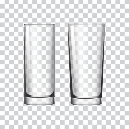 Tall glass on a transparent background vector illustrationのイラスト素材