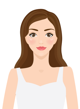 woman smile vector illustrationのイラスト素材