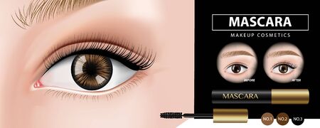 Mascara banner design vector illustrationのイラスト素材