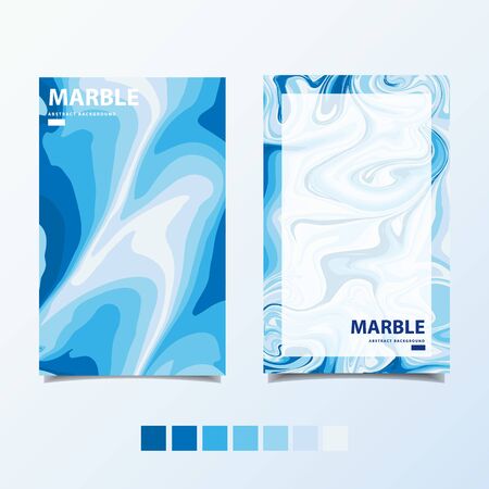 Blue marble template , abstract background vector illustrationのイラスト素材