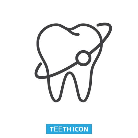 Teeth protection, dental care icon vector illustrationのイラスト素材