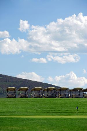 Golf Cartsの写真素材