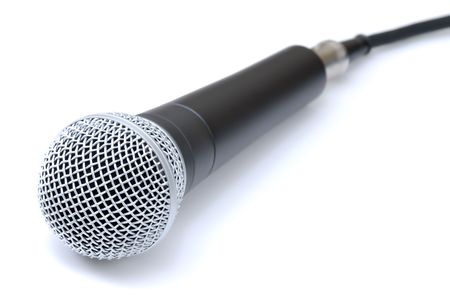 Microphone on an Isolated Backgroundの写真素材