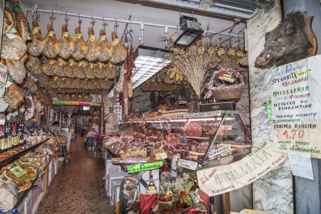Meat Market in Florence Italyのeditorial素材