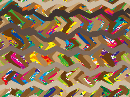 Barcelona inspired illustrations ,abstract modern retro art works