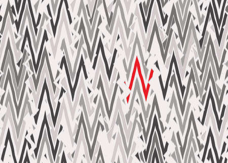Abstract modern retro illustrated designs