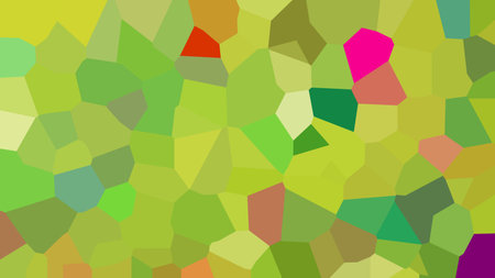 Abstract illustration of green, brown and red Little hexagon background.
