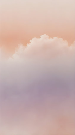 A soft cloudy background with a pastel colored, gradient fill.の素材