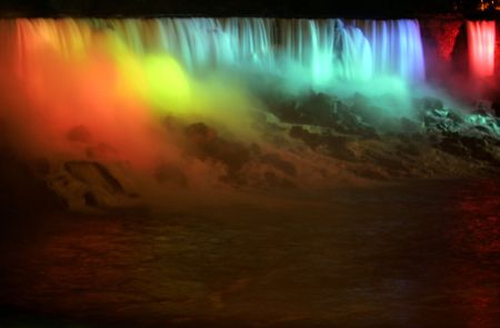 niagara falls in colourの写真素材
