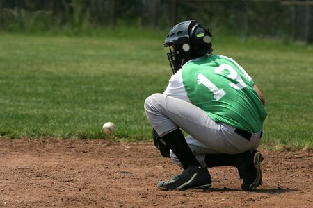 baseball catcherの写真素材