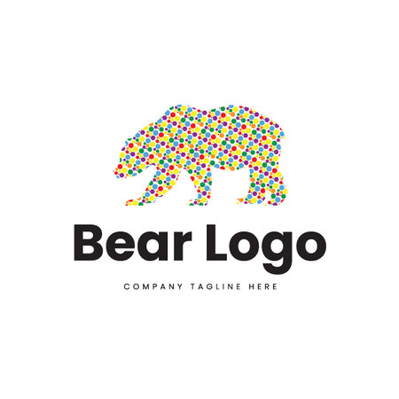 Bear logo template vector icon element isolated - vector illustrationのイラスト素材