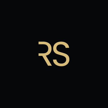 RS Letter Logo Design vector Template. Abstract Letter RS Linked Logoのイラスト素材