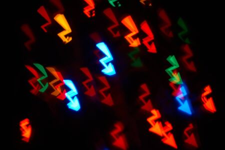 colorful Flash icon bokeh photo ideal as a backgroundの写真素材