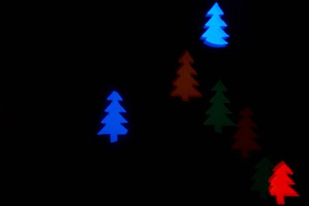 colorful Tree symbol bokeh photo ideal as a background