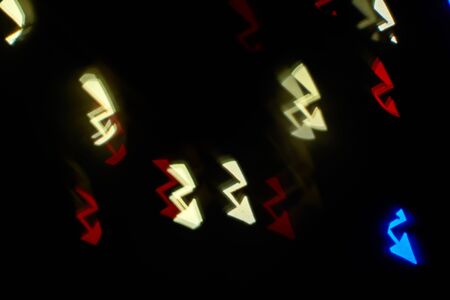 colorful Flash icon bokeh photo ideal as a background