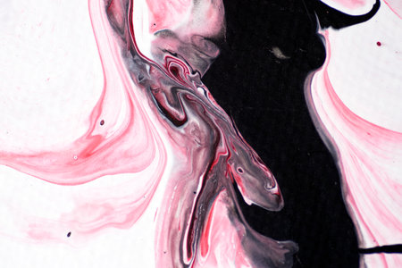 Photo of pour acrylic art picture texture. Artistic and colorful background. contemporary art flow.の写真素材