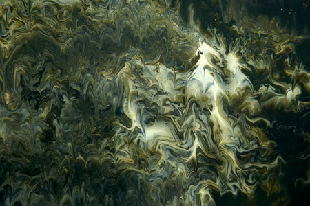 White gray Marble ink acrylic painted waves texture background