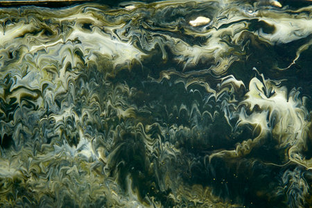 White gray Marble ink acrylic painted waves texture background