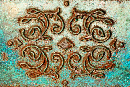 An ornamental piece of iron in a vintage designの写真素材